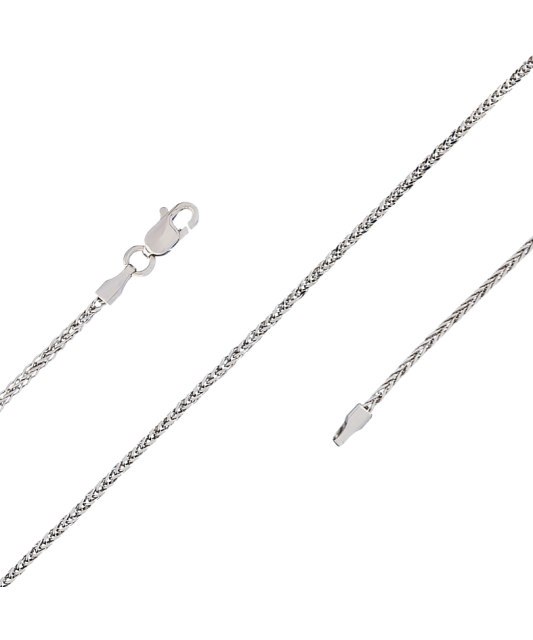 Balto aukso grandinėlė "Spiker" 1.5mm - Auksinės grandinėlės - Goldinga