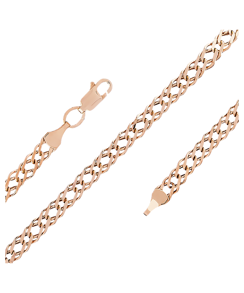 Auksinė grandinėlė "Rombo" 4.3mm - Auksinės grandinėlės - Goldinga