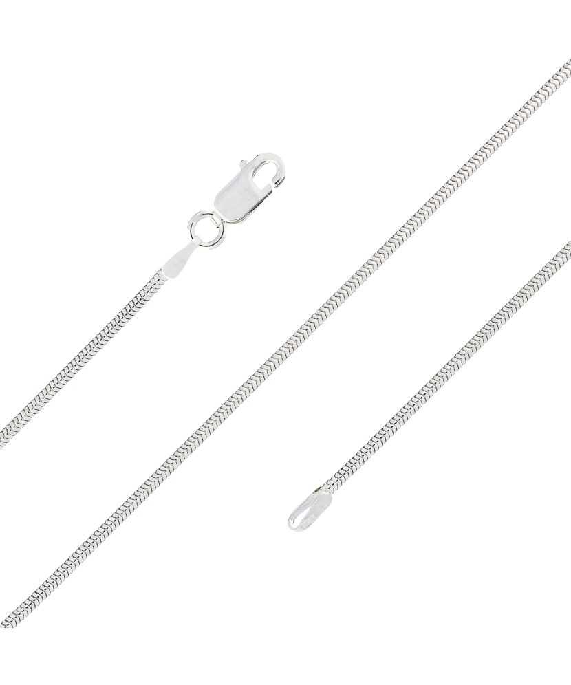 Sidabrinė grandinėlė "Snake" 1.5mm - Sidabrinės grandinėlės - Goldinga