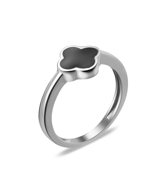 Sidabrinis žiedas su emale - Sidabriniai žiedai - Goldinga