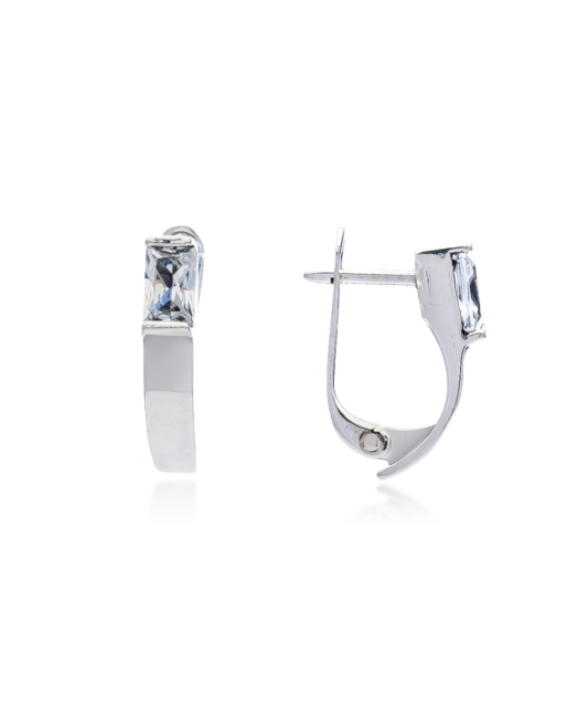 Sidabriniai auskarai su cirkoniu - Sidabriniai auskarai - Goldinga