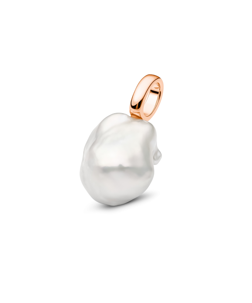 Paauksuotas sidabrinis pakabukas su kasumi perlu - Sidabriniai pakabukai - Goldinga