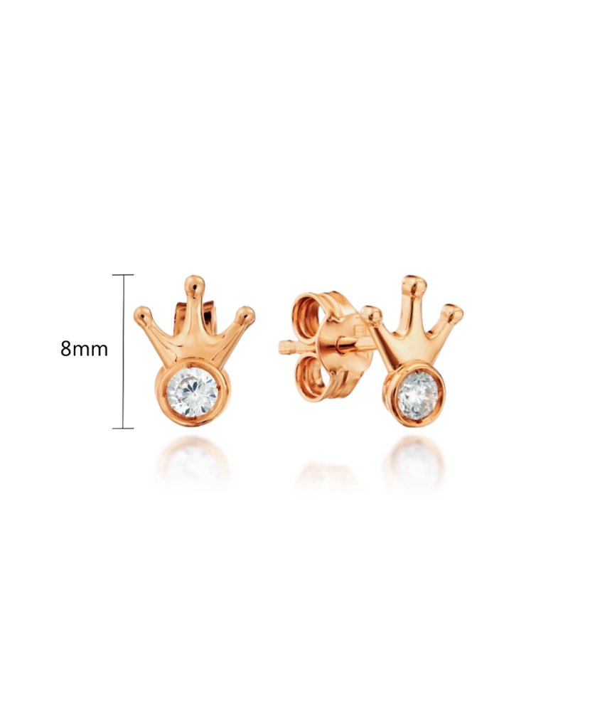 Auksiniai auskarai su cirkoniu - Auksiniai auskarai - Goldinga