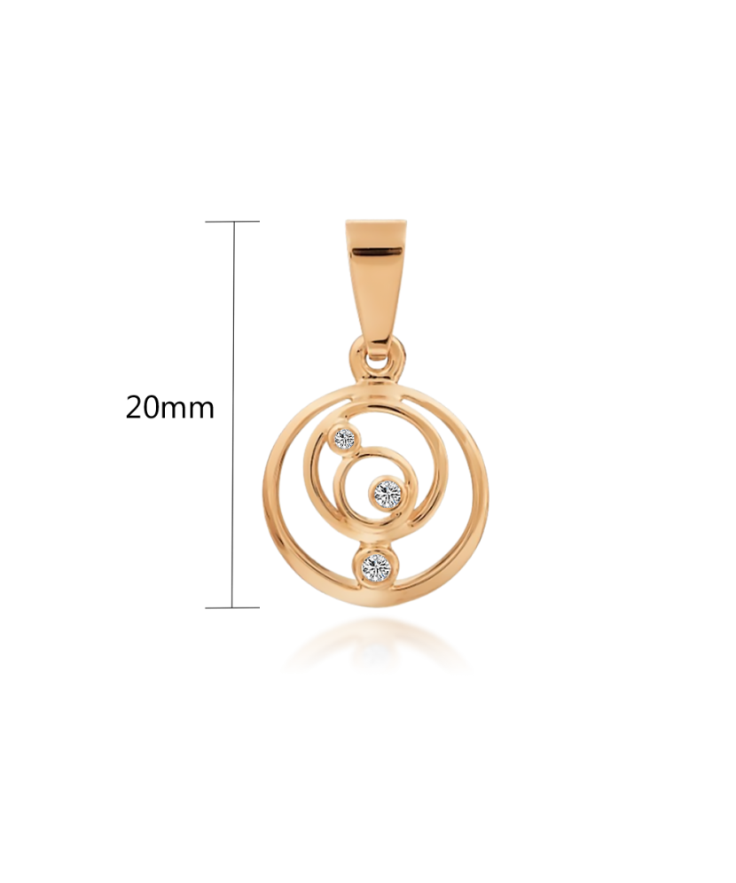 Auksinis pakabukas su cirkoniais - Auksiniai pakabukai - Goldinga