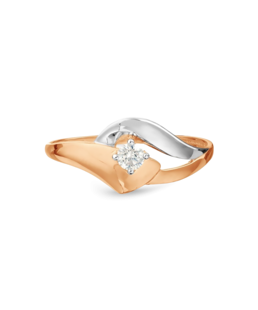 Auksinis žiedas su cirkoniu - Auksiniai žiedai - Goldinga