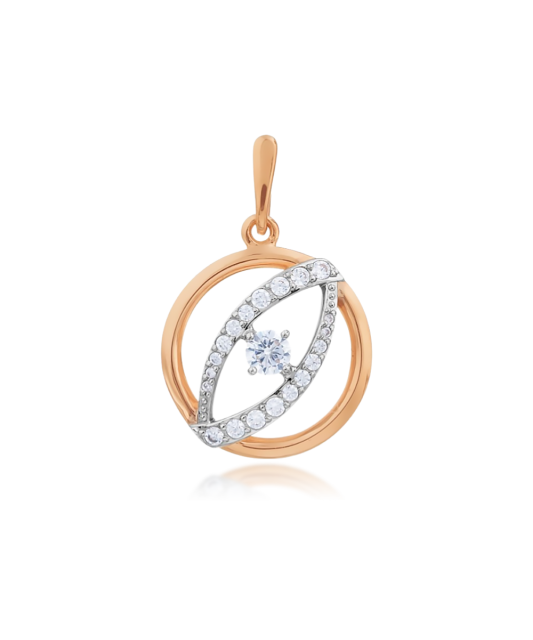 Auksinis pakabukas su cirkoniais - Auksiniai pakabukai - Goldinga