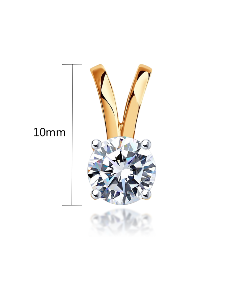 Auksinis pakabukas su cirkoniu - Auksiniai pakabukai - Goldinga