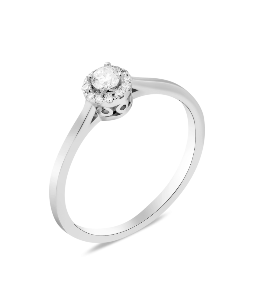 Sidabrinis žiedas su cirkoniais - Sidabriniai žiedai - Goldinga