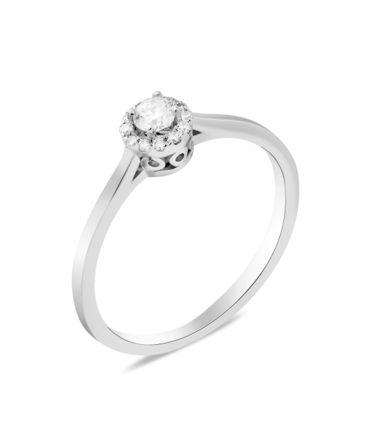 Sidabrinis žiedas su cirkoniais - Sidabriniai žiedai - Goldinga