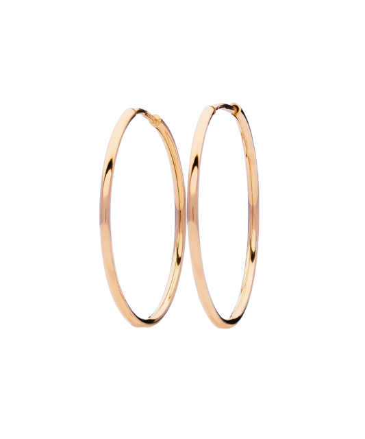 Auksiniai auskarai rinkutės 40mm - Auksiniai auskarai - Goldinga