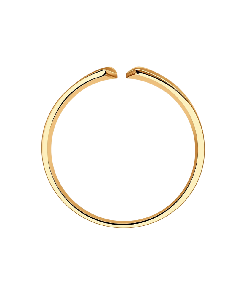 Paauksuotas sidabrinis žiedas - Sidabriniai žiedai - Goldinga