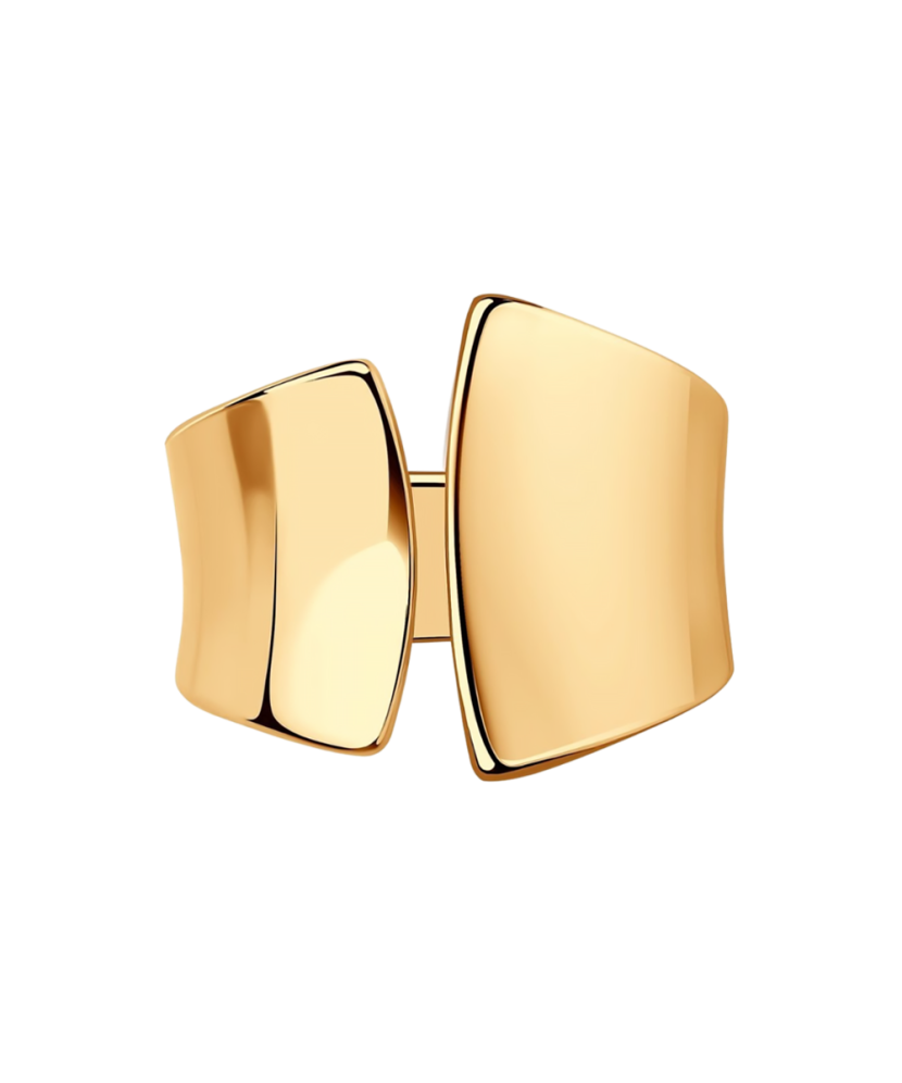 Paauksuotas sidabrinis žiedas - Sidabriniai žiedai - Goldinga