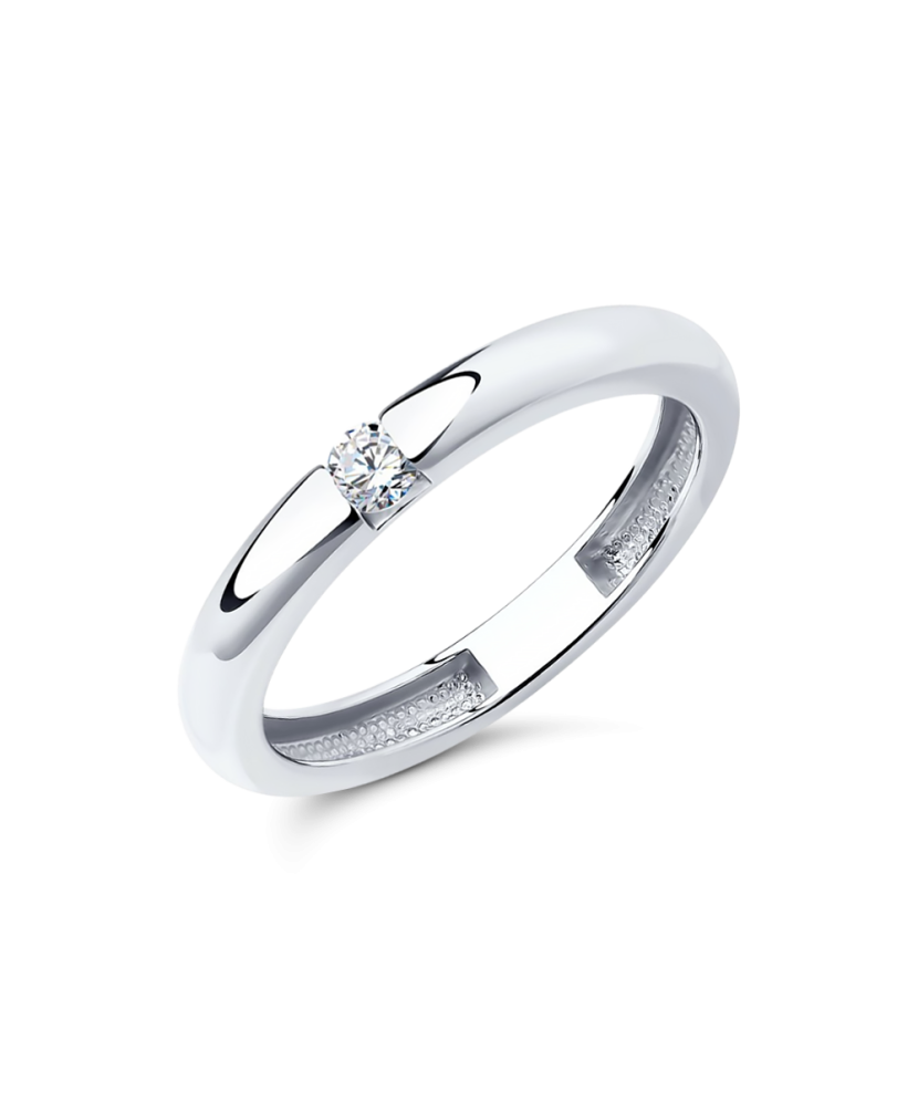 Sidabrinis žiedas su cirkoniais - Sidabriniai žiedai - Goldinga