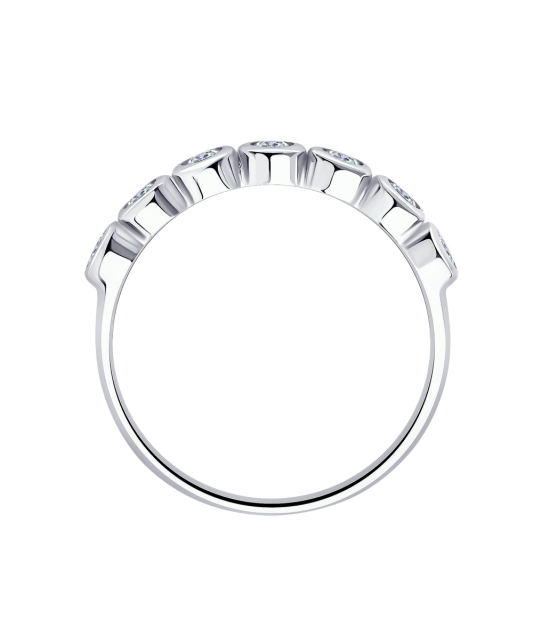 Sidabrinis žiedas su cirkoniais - Sidabriniai žiedai - Goldinga