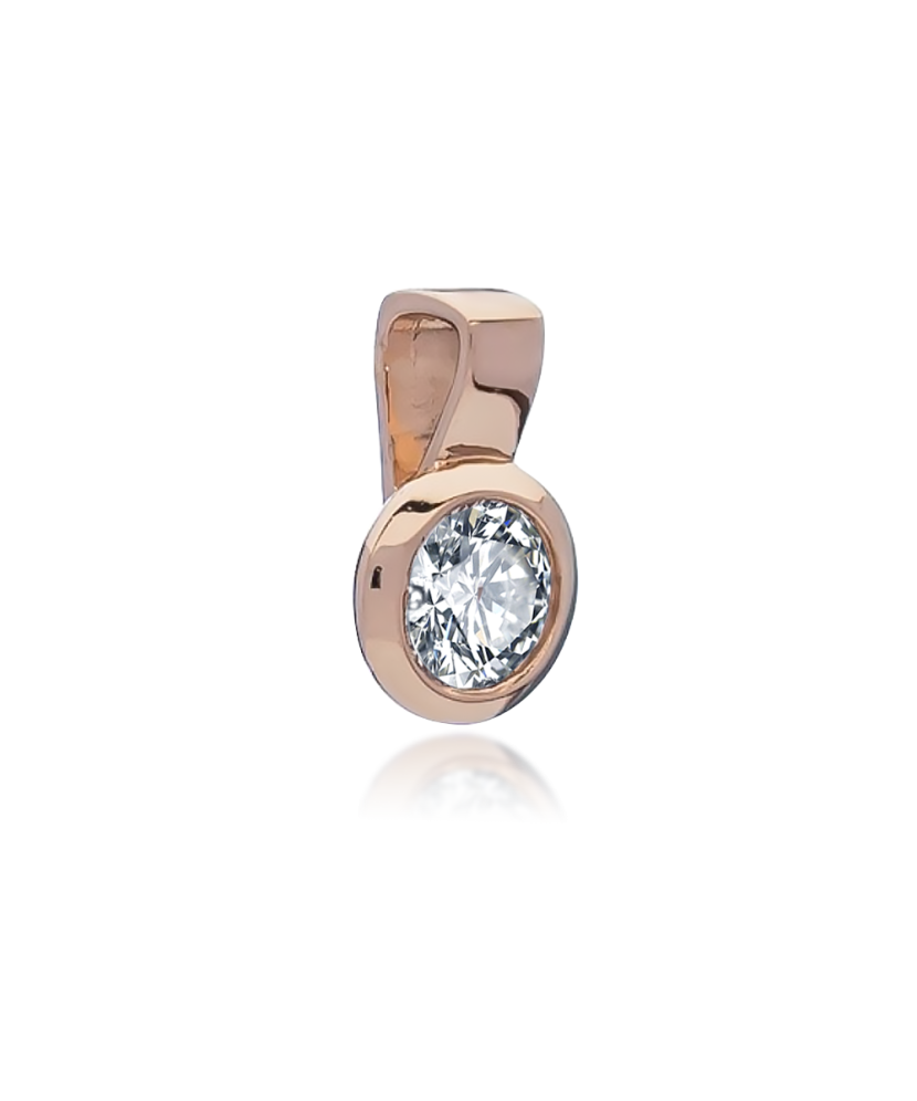 Auksinis pakabukas su cirkoniu - Auksiniai pakabukai - Goldinga