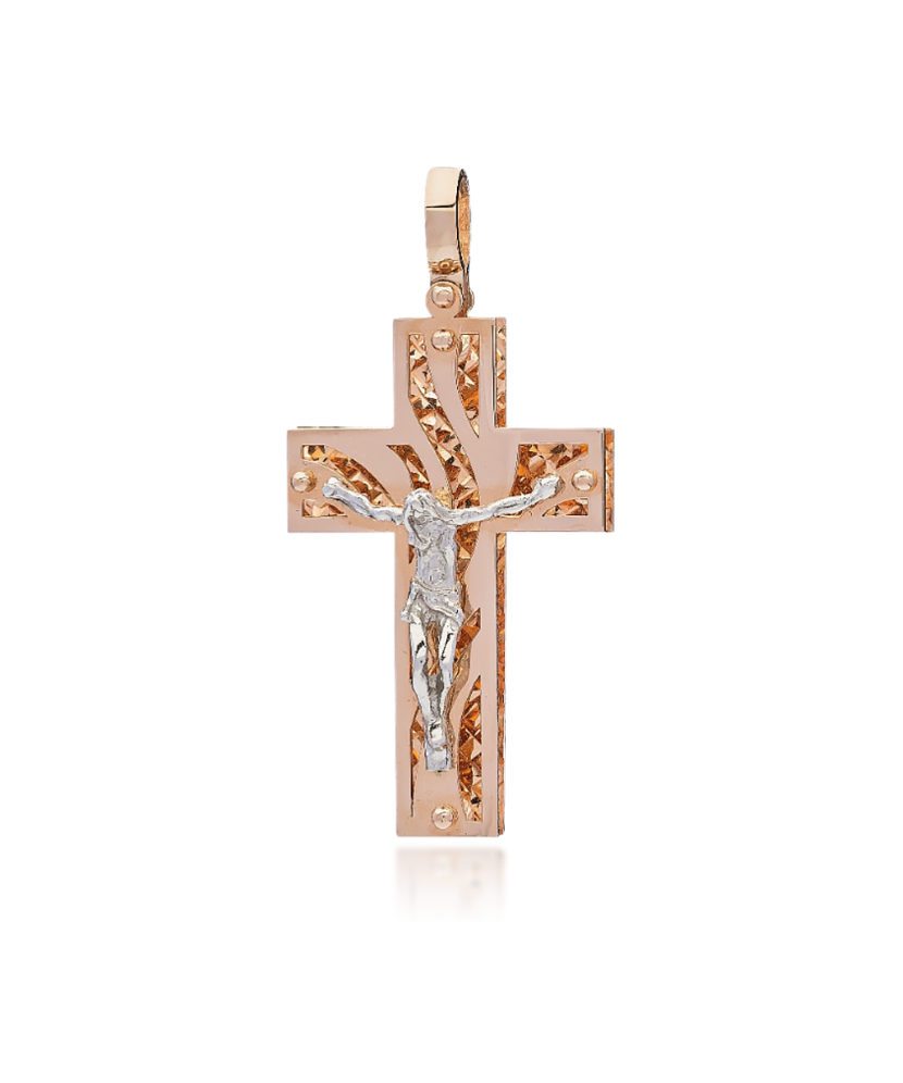 Auksinis pakabukas kryželis "Išgelbėk ir apsaugok" - Kryželiai ir ikonos - Goldinga