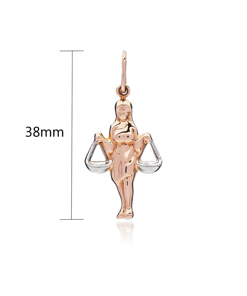 Auksinis pakabukas "Svarstyklės" - Zodiako ženklų pakabukai - Goldinga