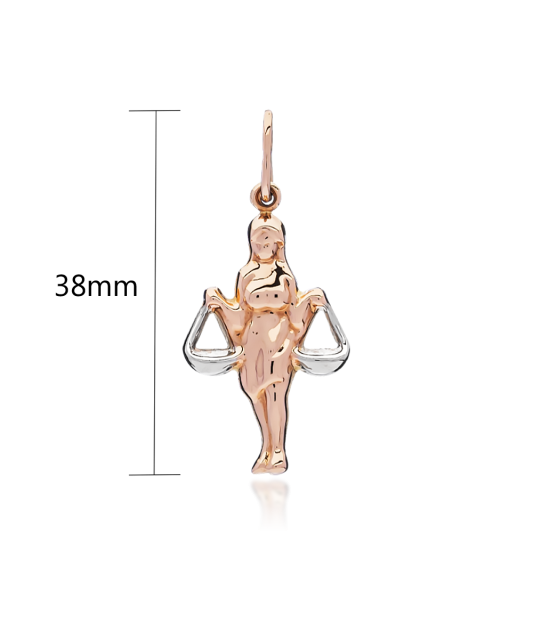 Auksinis pakabukas "Svarstyklės" - Zodiako ženklų pakabukai - Goldinga