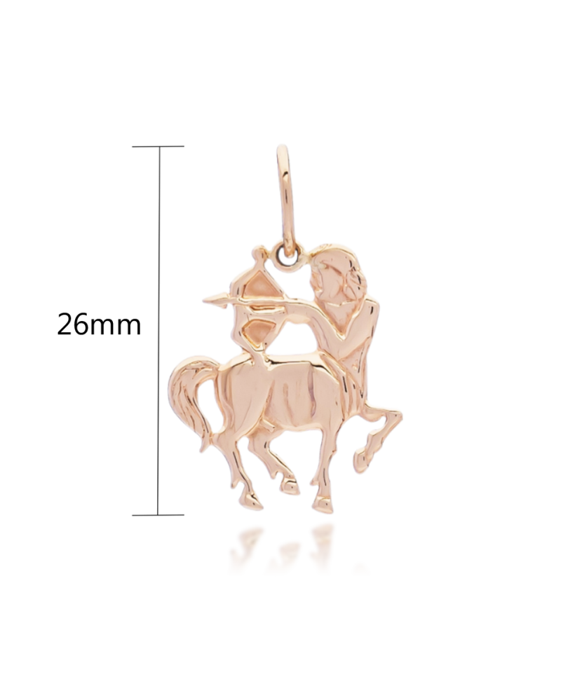 Auksinis pakabukas "Šaulys" - Zodiako ženklų pakabukai - Goldinga