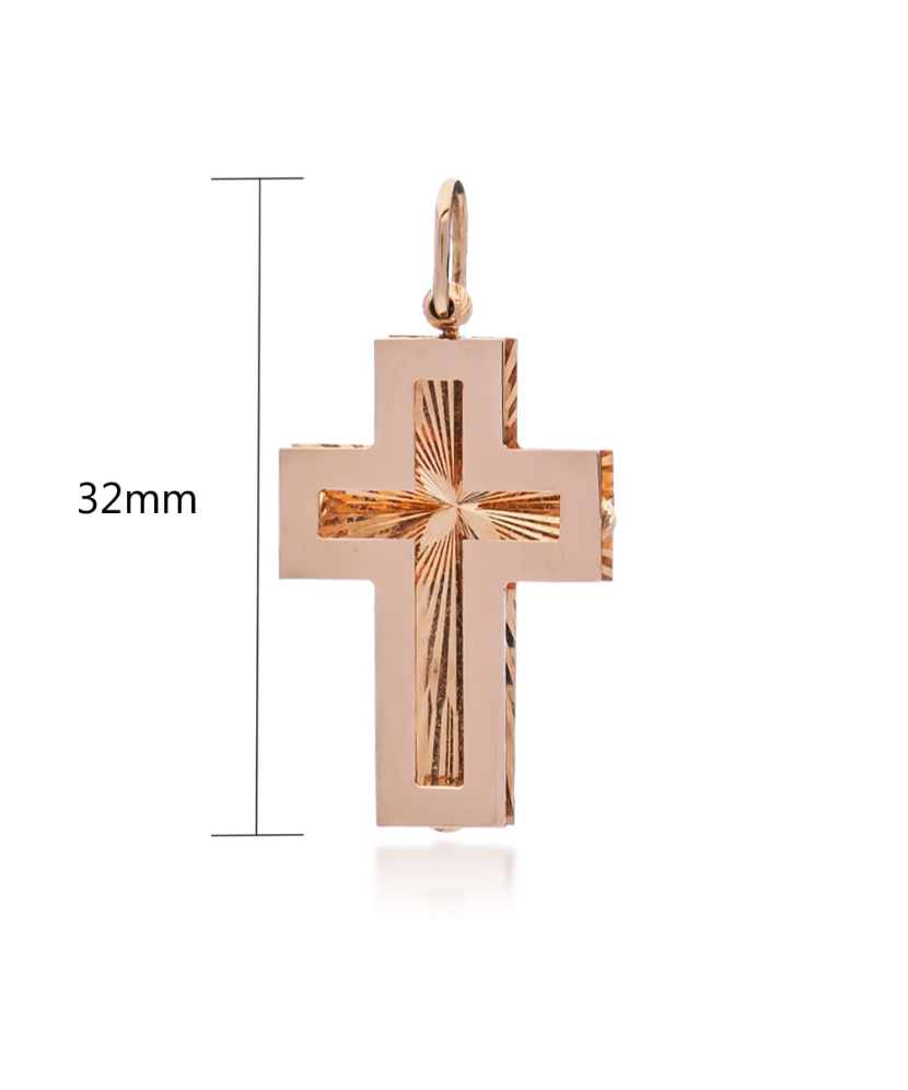 Auksinis pakabukas "Kryželis" - Kryželiai ir ikonos - Goldinga