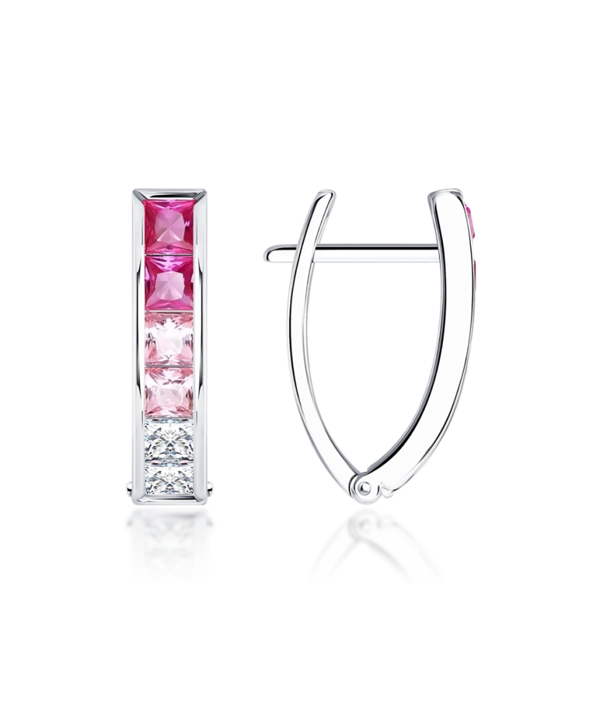 Sidabriniai auskarai su cirkoniais - Sidabriniai auskarai - Goldinga