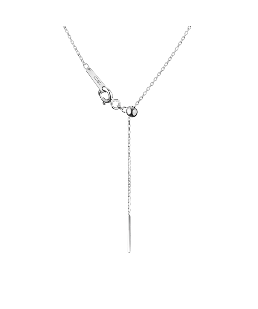 Sidabrinė grandinėlė su perlo pakabuku - Sidabrinės grandinėlės su pakabukais - Goldinga