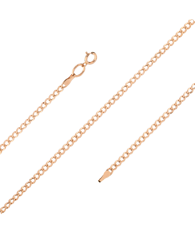 Auksinė apyrankė "Curb" 2mm - Auksinės apyrankės - Goldinga