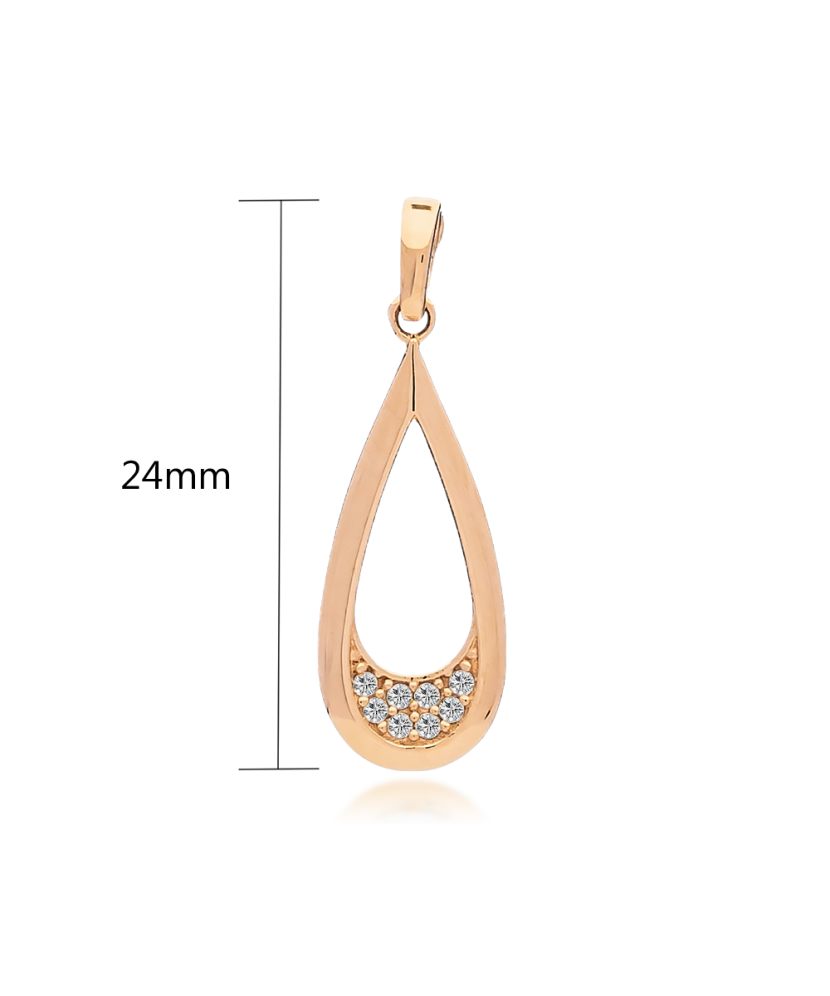 Auksinis pakabukas su cirkoniais - Pakabukai - Goldinga