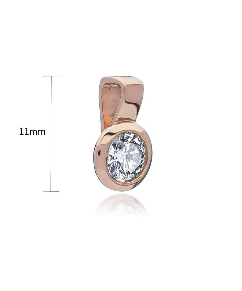 Auksinis pakabukas su cirkoniu  - Goldinga