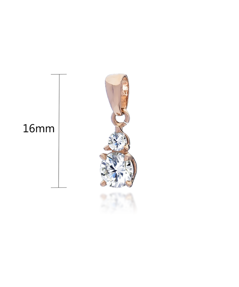 Auksinis pakabukas su cirkoniais  - Goldinga