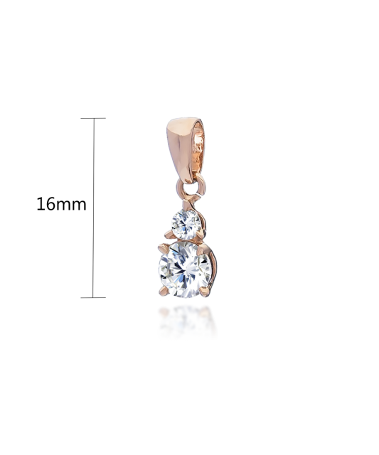 Auksinis pakabukas su cirkoniais  - Goldinga