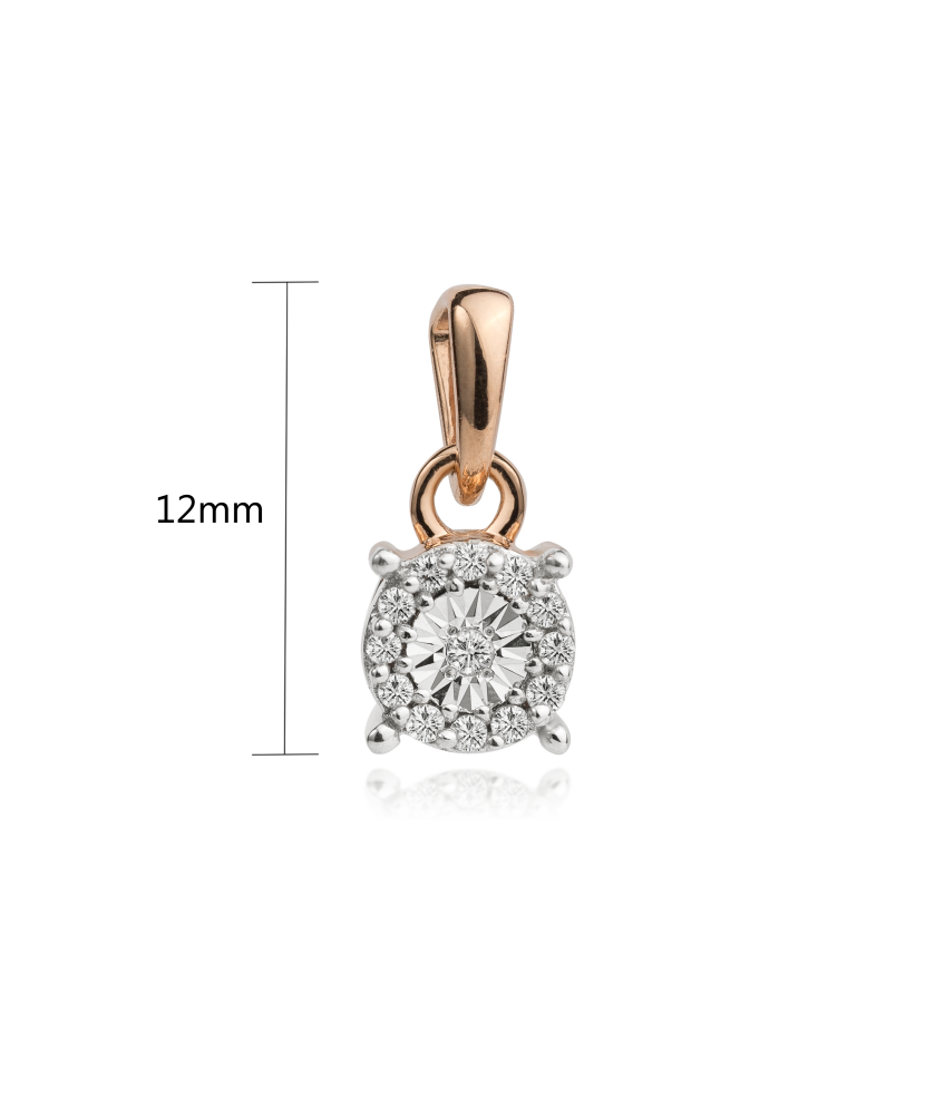 Auksinis pakabukas su deimantais - Pakabukai su brangakmeniais - Goldinga