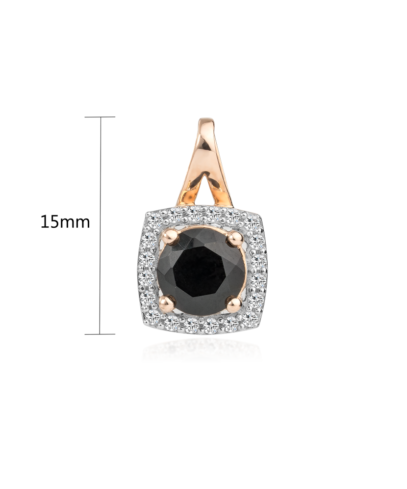 Auksinis pakabukas su deimantais ir špineliu - Pakabukai su brangakmeniais - Goldinga