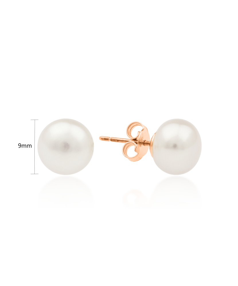 Auksiniai auskarai su perlu - Auskarai su perlais - Goldinga