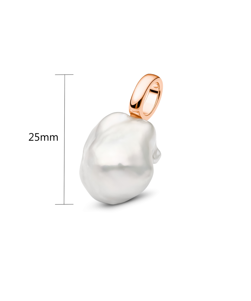 Paauksuotas sidabrinis pakabukas su kasumi perlu - Sidabriniai pakabukai - Goldinga