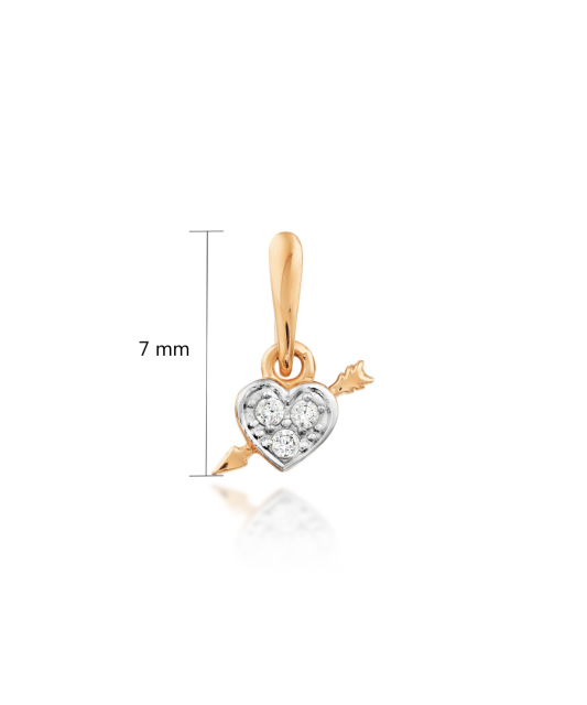 Auksinis pakabukas su cirkoniais - Auksiniai pakabukai - Goldinga