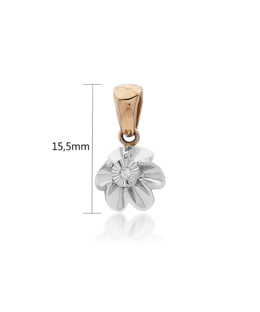 Auksinis pakabukas su briliantu - Pakabukai su brangakmeniais - Goldinga