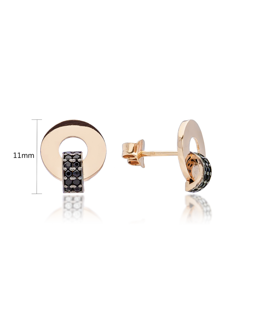 Auksiniai auskarai su cirkoniais - Auksiniai auskarai - Goldinga