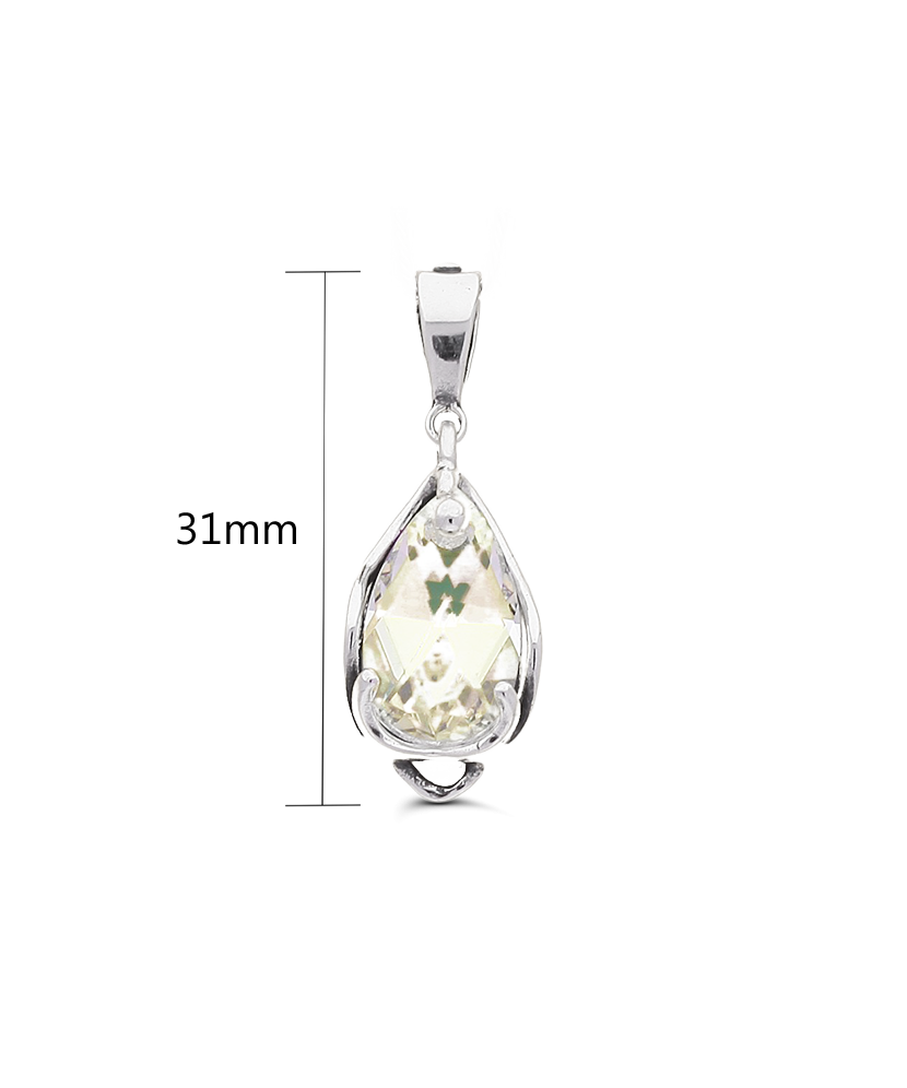 Sidabrinis pakabukas su kristalu  - Goldinga