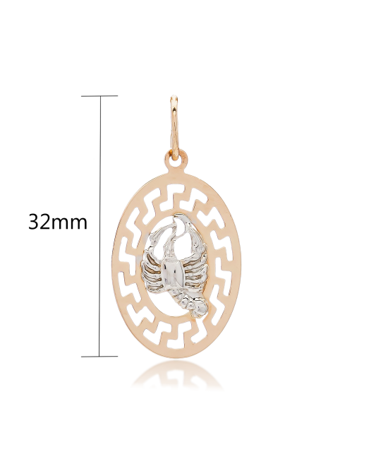 Auksinis pakabukas "Vėžys" - Zodiako ženklų pakabukai - Goldinga