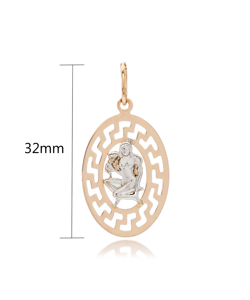Auksinis pakabukas "Mergelė" - Zodiako ženklų pakabukai - Goldinga