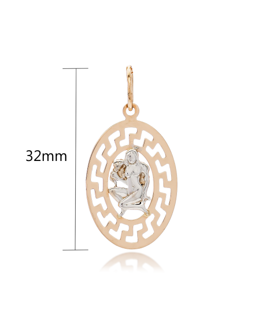 Auksinis pakabukas "Mergelė" - Zodiako ženklų pakabukai - Goldinga
