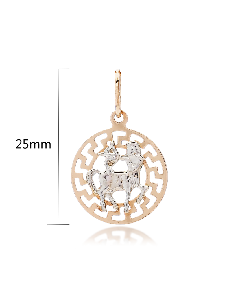 Auksinis pakabukas "Šaulys" - Zodiako ženklų pakabukai - Goldinga