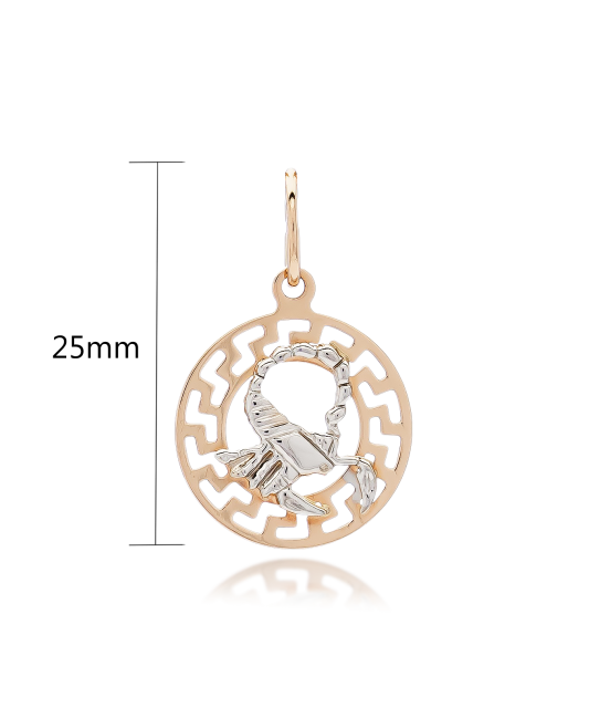 Auksinis pakabukas "Skorpionas" - Zodiako ženklų pakabukai - Goldinga