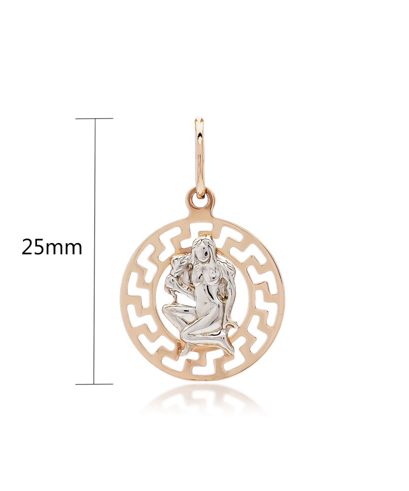 Auksinis pakabukas "Mergelė" - Zodiako ženklų pakabukai - Goldinga