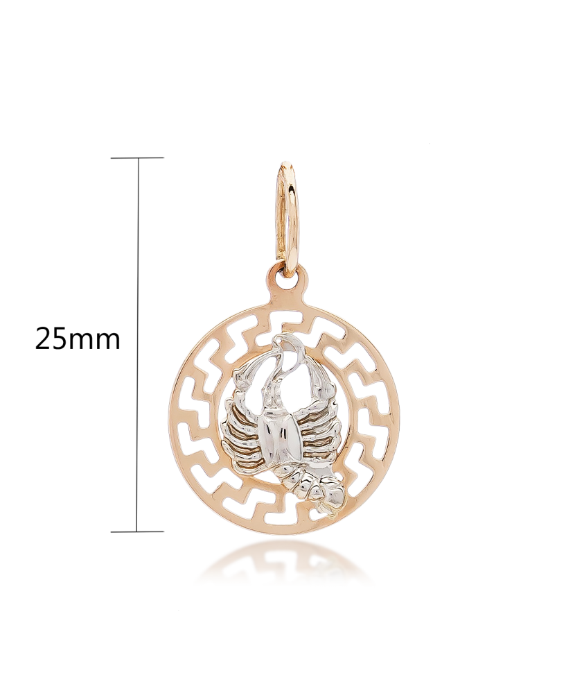 Auksinis pakabukas "Vėžys" - Zodiako ženklų pakabukai - Goldinga