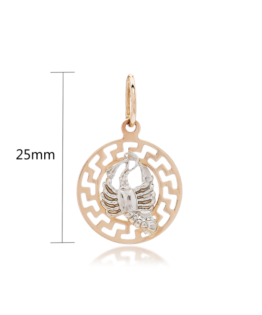 Auksinis pakabukas "Vėžys" - Zodiako ženklų pakabukai - Goldinga