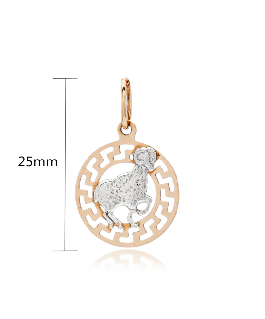 Auksinis pakabukas "avinas" - Zodiako ženklų pakabukai - Goldinga