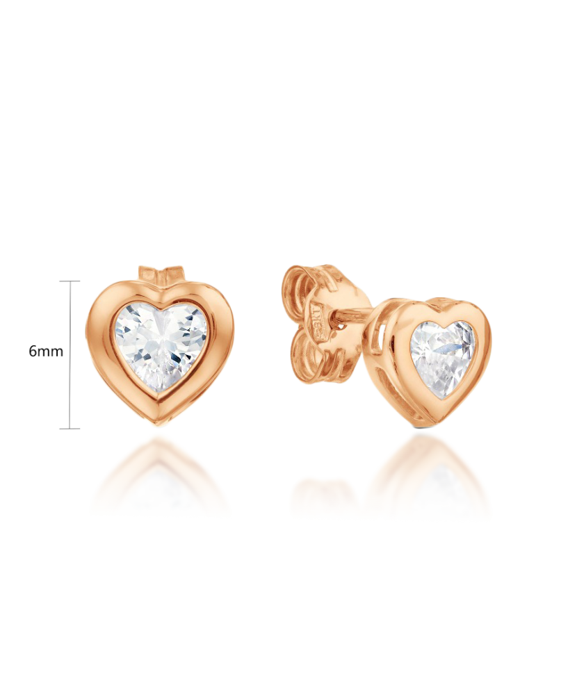 Auksiniai auskarai su cirkoniu - Auksiniai auskarai - Goldinga