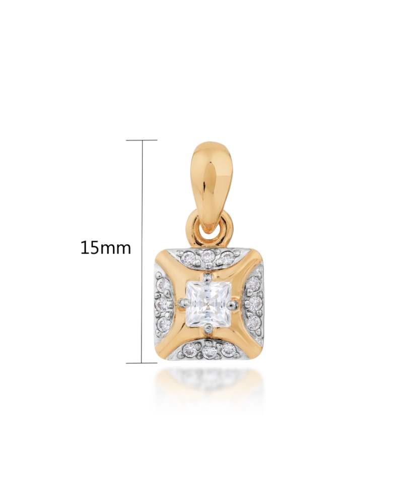 Auksinis pakabukas su kristalais - Auksiniai pakabukai - Goldinga